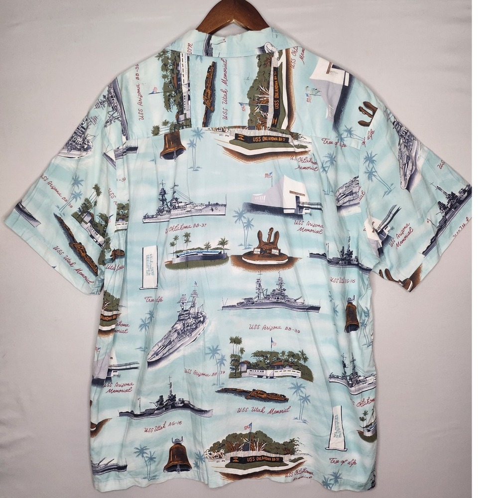 Kalaheo‎ Made in Hawaii Button up Pearl Harbor Shirt XL - Picture 3 of 9